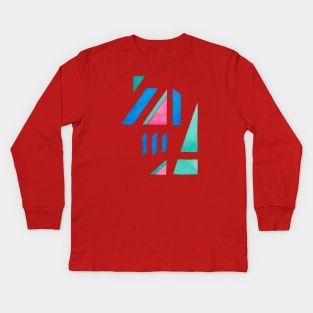 Modern abstract watercolor Kids Long Sleeve T-Shirt